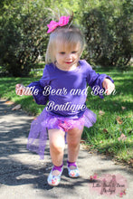 Load image into Gallery viewer, Neon Purple Spiderweb Tulle Bummie Set