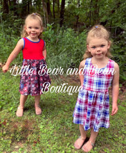 Load image into Gallery viewer, Red, White and Blue Boom Town Twirl Dress