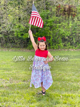 Load image into Gallery viewer, Mommy and Me Firework Show Handkerchief Hem Maxi Dress (Child)