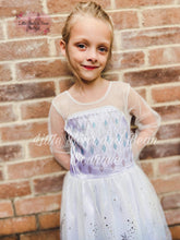 Load image into Gallery viewer, Ice Queen Fancy Dress with Cape