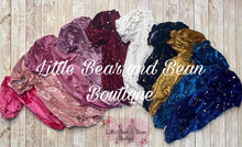 Load image into Gallery viewer, Velvet Star Romper Sangria