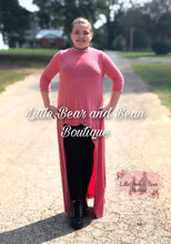 Load image into Gallery viewer, Ladies Zenana Rose Luxe High Low Longline Top