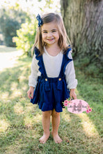 Load image into Gallery viewer, Navy Blue Jumper with White Top Set