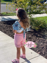 Load image into Gallery viewer, Butterfly Garden Lace Shorts Set