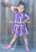 Load image into Gallery viewer, Purple Splatter Peplum Top