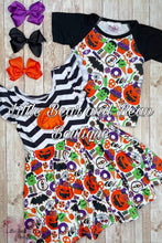 Load image into Gallery viewer, Spooky Treats Twirl Dress