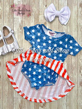 Load image into Gallery viewer, Faded Stars High-Low Bummie Set