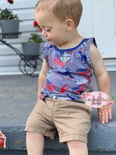 Load image into Gallery viewer, Daddy & Me Let Freedom Roar Tank- kids