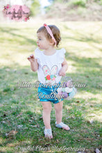 Load image into Gallery viewer, Floral Bunny Teal Bummie Bunny Tail set (Removable Tail)