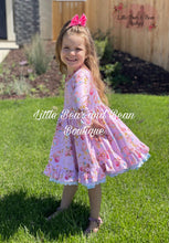 Load image into Gallery viewer, Sweet Pink Pumpkin Triple Ruffle Dress