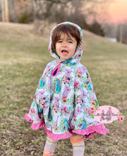 Load image into Gallery viewer, Spring Pig Ruffle Poncho