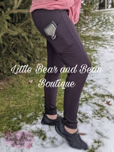 Load image into Gallery viewer, Ladies Athletic Leggings -Rose