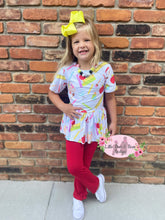 Load image into Gallery viewer, Doodle School 2.0 Peplum Set