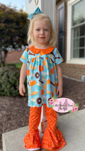 Load image into Gallery viewer, Fall Sweet Treats Peter Pan Collar Triple Ruffle Belle Set