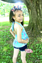 Load image into Gallery viewer, Sherbet Halter Denim Shorts Set