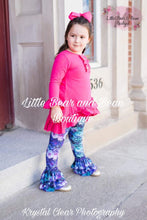 Load image into Gallery viewer, Jewel Tone Zinnia Ruffle Tunic Belle Set