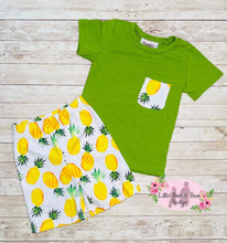 Load image into Gallery viewer, Fresh Pineapple Unisex Short Set fruit