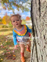 Load image into Gallery viewer, Faded Fall Ruffle Butt Romper