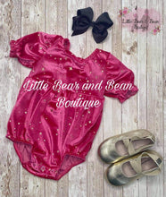 Load image into Gallery viewer, Velvet Star Romper Pink