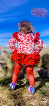 Load image into Gallery viewer, Kisses Ruffle Butt Romper