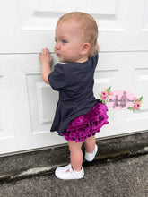 Load image into Gallery viewer, Sister Witches Peplum and Velvet Bummie Set