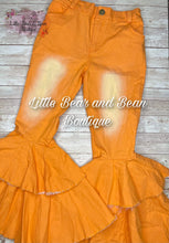 Load image into Gallery viewer, Double Wide Denim Belles- Orange