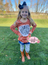 Load image into Gallery viewer, Animal Print Pumpkin 3 Piece Denim Short Set