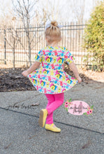 Load image into Gallery viewer, Cool Marshmallow Rabbits Peplum Set