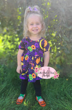 Load image into Gallery viewer, Little Halloween Boo Cat Peplum Set