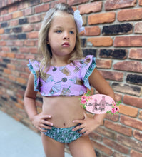 Load image into Gallery viewer, Cake Pops & Coffee Swimsuit