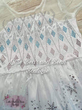 Load image into Gallery viewer, Ice Queen Fancy Dress with Cape
