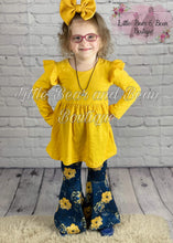 Load image into Gallery viewer, Navy and Yellow Floral Belle Set