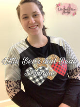 Load image into Gallery viewer, Size Medium- Ladies Plaid Heart Top
