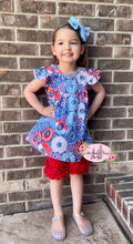 Load image into Gallery viewer, Star Spangled Donut Short Set