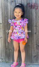 Load image into Gallery viewer, Hot Pink and Purple Floral Bummie Set