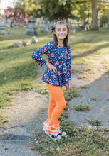 Load image into Gallery viewer, Spooky Pumpkin Floral Lace Belle Set