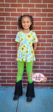 Load image into Gallery viewer, Sunkissed Sunflower Peplum Legging Set