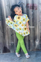 Load image into Gallery viewer, Sunkissed Sunflower Peplum Legging Set