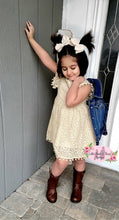 Load image into Gallery viewer, Cream Lace PomPom Dress