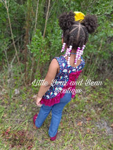 Load image into Gallery viewer, Hot Air Balloon and Rainbow Sequin Swing Top