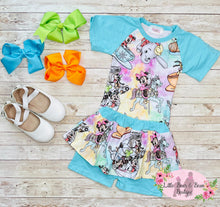 Load image into Gallery viewer, Magical Friends Skirted Short Set