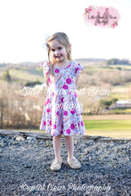 Load image into Gallery viewer, Dusty Pink Floral Twirl Dress