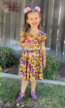 Load image into Gallery viewer, Vibrant Sunflower Flutter Sleeve Dress