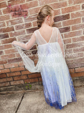 Load image into Gallery viewer, Ice Queen Fancy Dress with Cape
