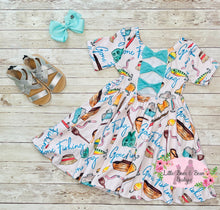 Load image into Gallery viewer, Fishing Pro Bow Back Twirl Dress