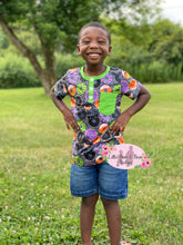 Load image into Gallery viewer, Faux Glitter Spooky Donuts Button Shirt