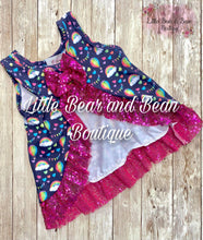 Load image into Gallery viewer, Hot Air Balloon and Rainbow Sequin Swing Top