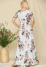 Load image into Gallery viewer, Size Medium- Ladies Light Blue Floral Maxi