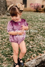 Load image into Gallery viewer, Velvet Star Romper Sangria