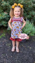 Load image into Gallery viewer, School Bus and Apples Ruffle Shorts Set